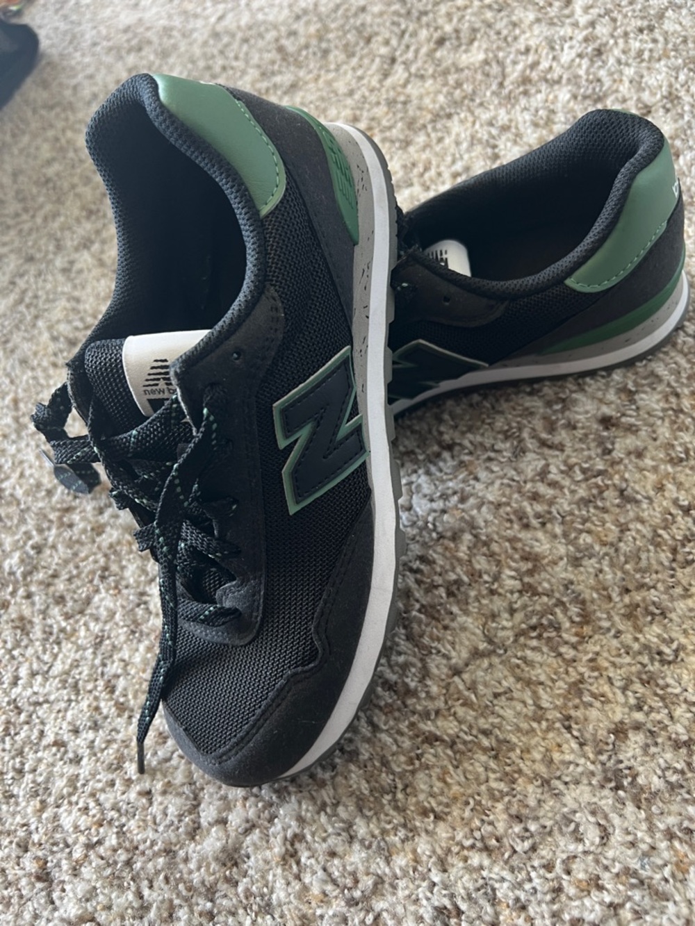 New Balance Black and Mint Green Running Shoes